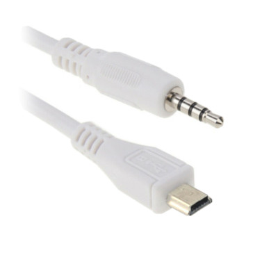 F58 USB Mini Plug to 3.5mm Jack Audio Cable 30cm Mini USB Jack Adapter