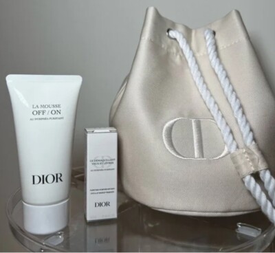 Christian Dior La Mousse Off/On Foaming Cleanser Eye & Lip Makeup Remover Set