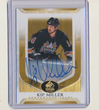 2020-21 UD SP Signature Edition AUTO 206 Kip Miller Washington Capitals