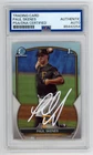 Paul Skenes Autographed Signed 2023 Bowman Draft 1st Chrome Auto Refractor PSA