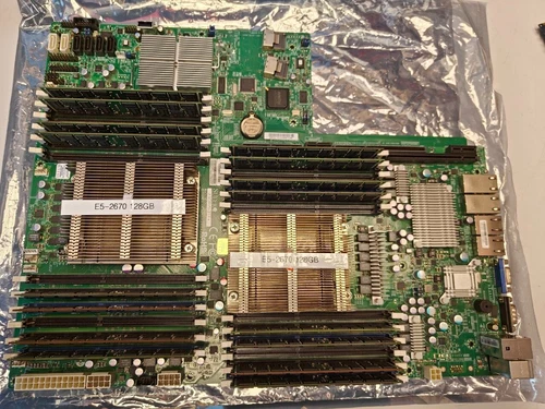 upgrade set Supermicro x9drw-7tf+ + e5-2670 + 128 GB