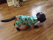 pet dog pajamas,jungle jammies,teal, XL for small breeds  read size details 