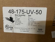  Case of 500 48" 175lb UV Black Cable Ties  48-175-UV