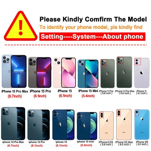 For iPhone 14 Pro Max 13 12 11 XR XS Max Tempered GLASS Screen Protector Cover - Picture 2 of 47