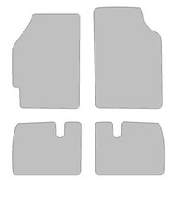 Fußmatten-Set für Honda Civic IV (1987-1991) Deluxe schwarz