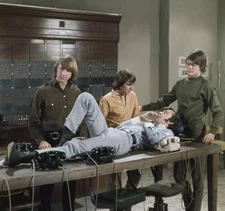 Peter Tork as Peter, Davy Jones as Davy etc on The Monkees 1960s TV Photo