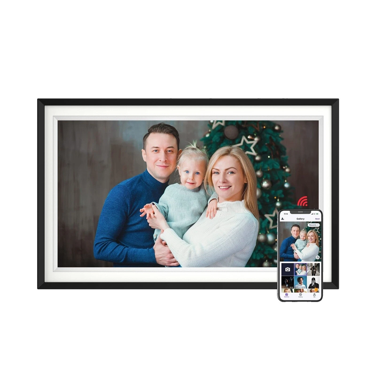 Black 15-20 in Display Digital Photo Frames