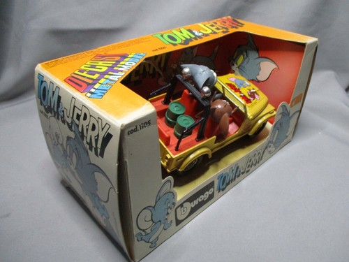 AK791 BURAGO 1/24 JEEP TOM ET JERRY BD REF 1105 BON ETAT - Foto 7 di 8