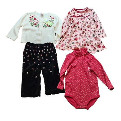 Gymboree Victorian Charm Holiday Magic Xmas Baby Toddler Girl Clothes Set 18-24