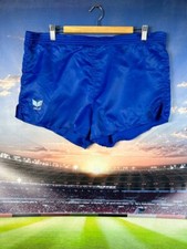 Erima Vintage Football Running Shorts 90s Blue Nylon Men Size 6