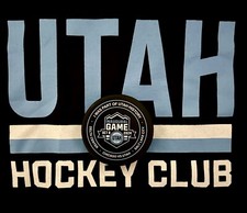 Utah Hockey Club Inaugural First Game Puck October 8th 2024 Utah vs Blackhawks