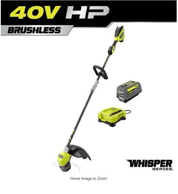 String Trimmer 40V HP Brushless 17 in. Carbon Shaft w/ 6.0 Ah Battery Charger