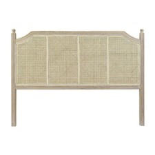 TESTATA LETTO FRANCESE PROVENZALE VINTAGE  IN PAGLIA DI VIENNA cm 160 x 6 H120