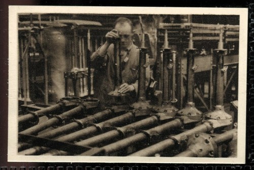 Tabakkarte, Express, Motorwagen wie es hergestellt wird, 1939, Hinterachsbaugruppe, #41