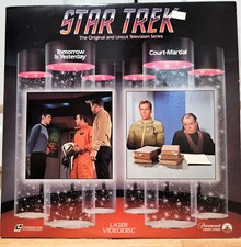 STAR TREK TOS TOMORROW IS YESTERDAY / COURT MARTIAL - LaserDisc - LD TV SERIES