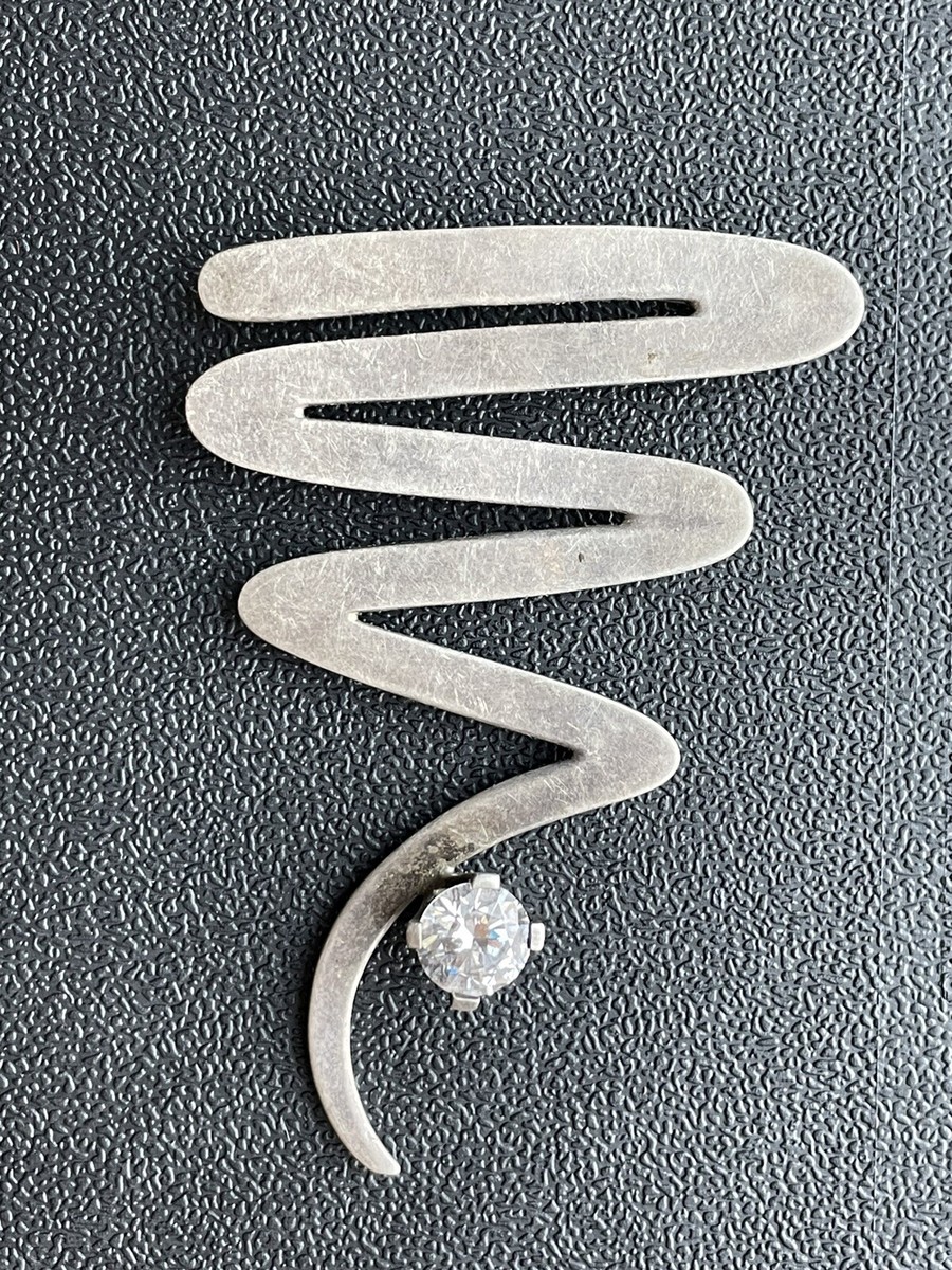 vintage mexico silver ジグザグブローチ vintage mexico silver 925 ジグザグブローチ ピンズ アクセサリー