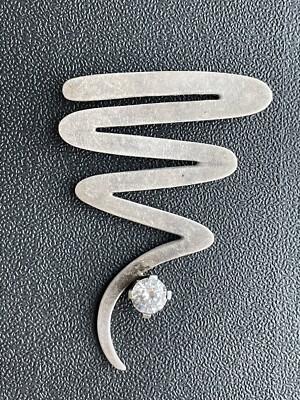 vintage mexico silver ジグザグブローチ