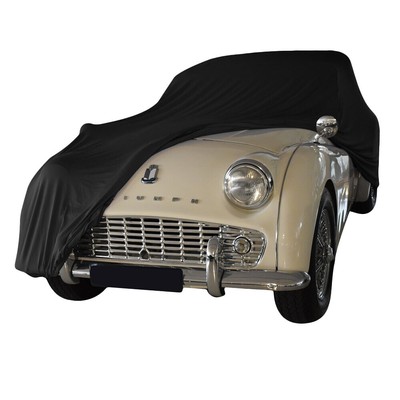 Autoabdeckung passend für Triumph TR3 für Innen Schwarz NEU Ganzgarage