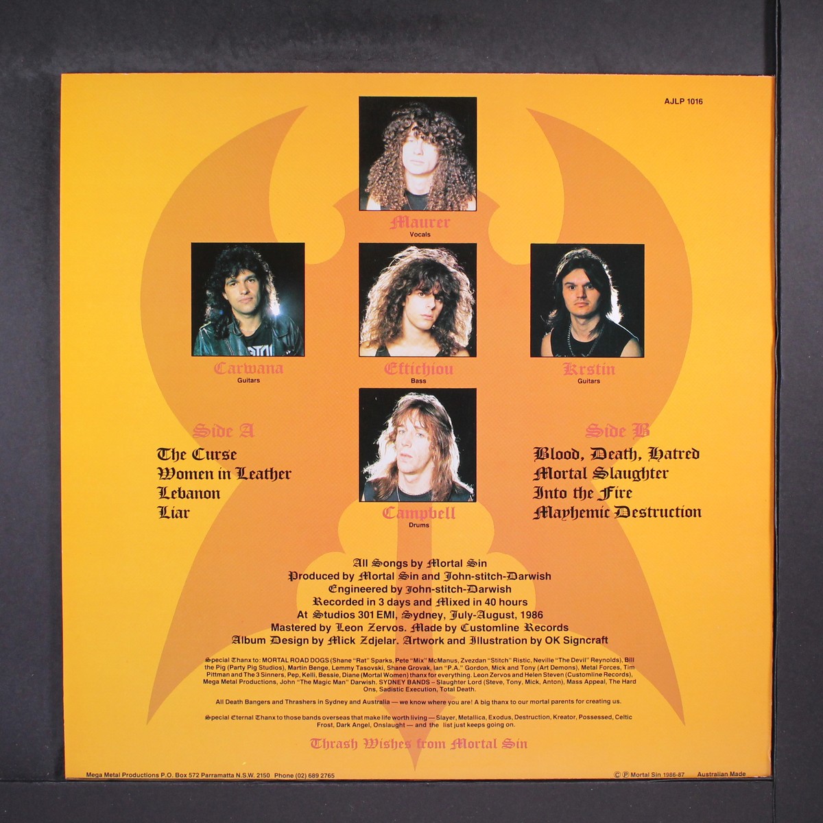 MORTAL SIN: mayhemic destruction MEGA METAL 12