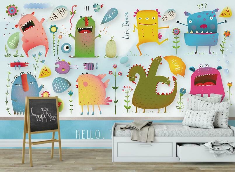 3D Hello Tomorrow ZHUA6025 Wallpaper Wall Murals Removable Self-adhesive Amy