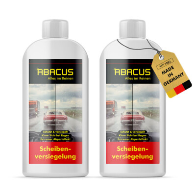 (59,80 /L) Scheibenversiegelung Nano ABACUS Regenabweiser Lotus Effekt 2x250ml