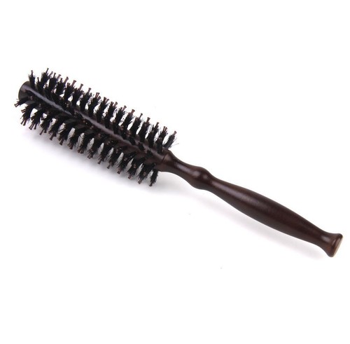 Wood Handle Hairdressing Bristles Curling Hair Comb Brush Hairbrush - Picture 6 of 6
