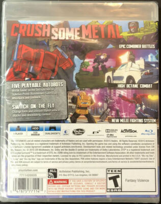 Transformers Devastation Sur PS4 - Neuf Sous Blister - Édition PAL
