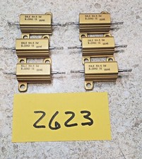 Lot of 6 Dale RH-5 9.09K Ohm 1 5W Aluminum Power Resistor - New 