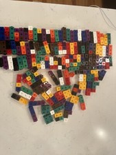 Over 300 Unifix Interlocking Counting Cubes Math Manipulative Preowned Mix Color