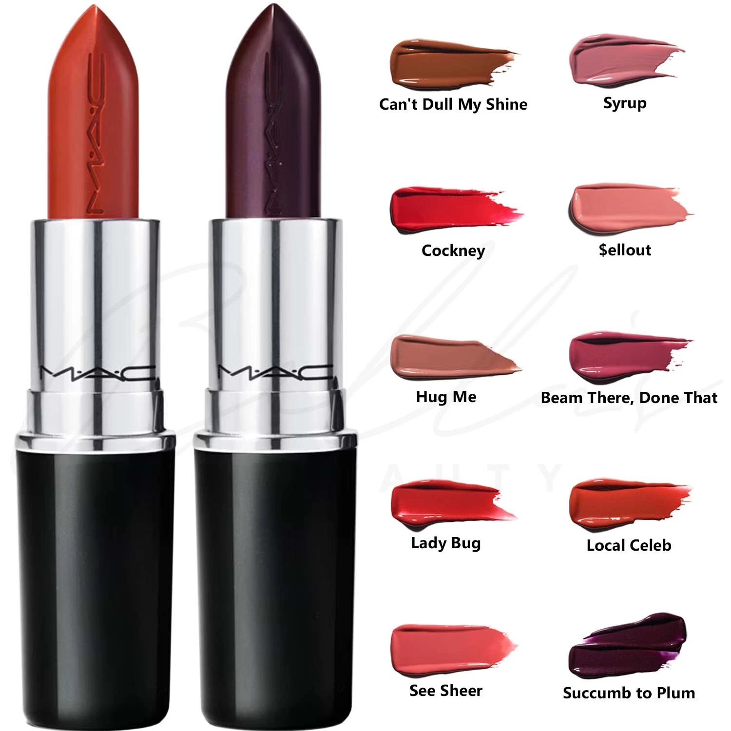 MAC Lustreglass Sheer Coverage High-Shine Finish Lipstick 3g *CHOOSE SHADE*