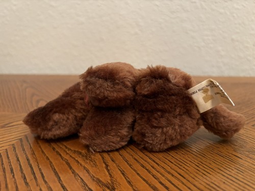 Vintage Applause Sesame Street Snuffleupagus Plush Toy 5 " with reindeer hat - Picture 5 of 5
