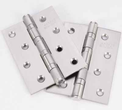 2x Schwerlast 4'' Zoll 100 mm Scharniere innen Brandschutztür Edelstahl Kugellager