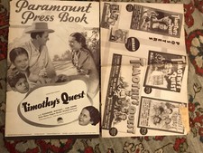 Timothy's Quest 1936 Paramount 11x17" pressbook Eleanore Whitney Tom Keene