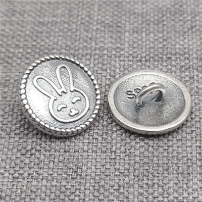 2 Sterling Silber H?schen Knopfverschl��sse f��r Osterschmuck 9,5 mm