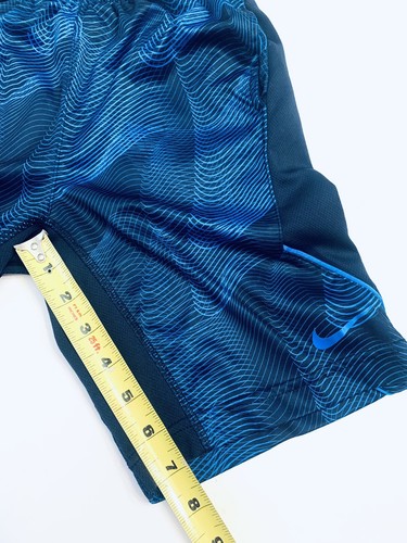Boys Nike Performance Dri Fit Training Shorts Blue Navy Lg Boys 7 Large EUC - Picture 7 of 8