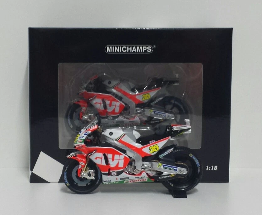 Model Moto MINICHAMPS Scale 1:18 Honda RC213V Crutchlow Motogp 2016 Die Cast - Image 2 of 4