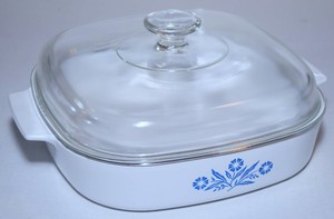 corning ware blue flowers