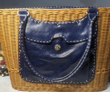 Monsac Luxury Purse, Beautiful Wicker Woven Leather High End New Without Tag
