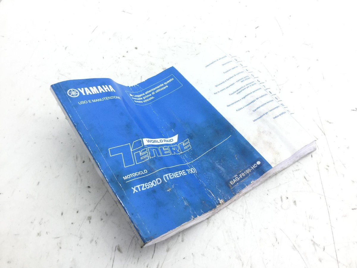 Yamaha Tenere World Raid 700 2022 2024 Maintenance And Use Manual