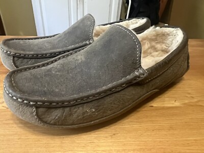 UGG Australia Ascot Men's Slippers - Gray/Taupe Size 8