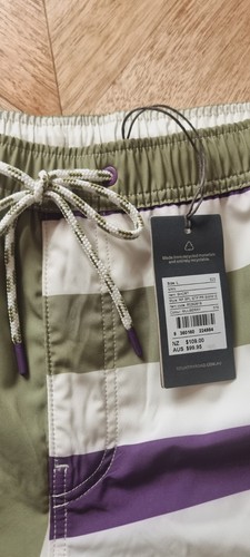Country Road - Mens Spliced Stripe Board Shorts- Size Large RRP $99.95 - Swim - Picture 3 of 7