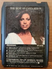 Carly Simon The Best Of Carly Simon 8 track tape tested