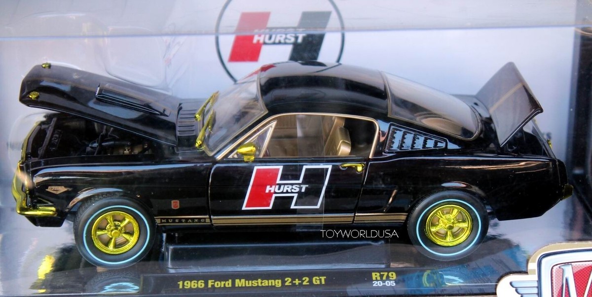 ●M2 Machines 1966 Ford Mustang チェイス M2 Machines HURST 1966 Ford Mustang 2+2 GT R79/20-05 Chase