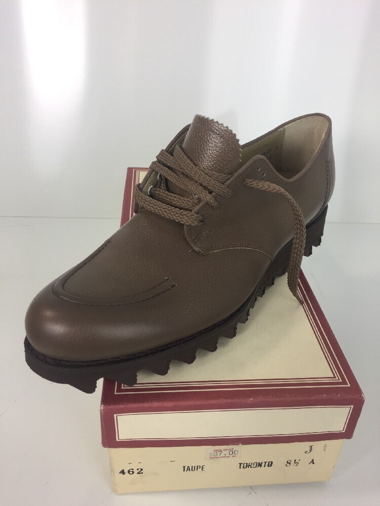 Vintage Made in USA USPS Postman Nathan Hack Ripple Sole Oxford Shoes, Size 8 USPS POST MAN RANGER OXFORD SHOES BLACK LEATHER WORK 10 EE  main image 4