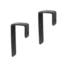 Hitefu Bunk Bed Ladder Hook Brackets - Inside 1 Inch Black Metal