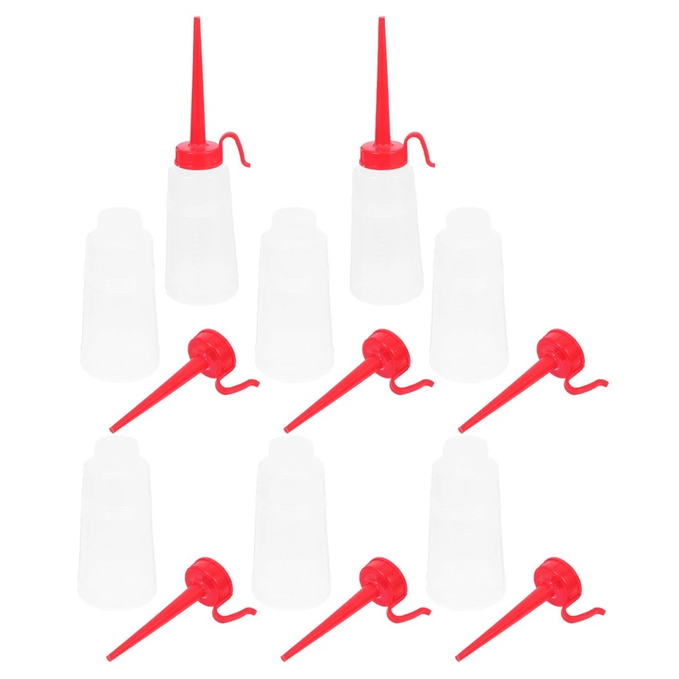  8 Stück 160 ml Nähmaschinen-Ölspenderflaschen, Kunststoff-Pressöltropfer mit