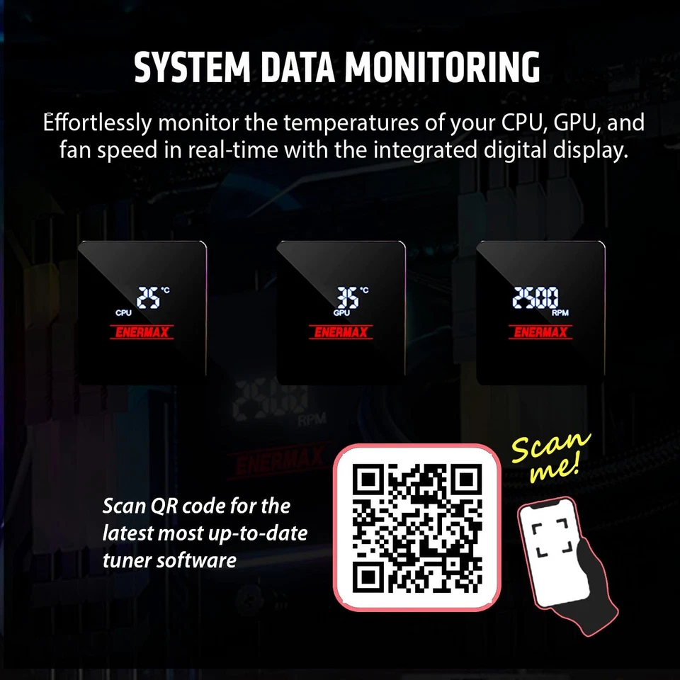 V2 360mm ARGB AIO CPU Enfriador Líquido con | Pantalla Digital Foto 4 de 4