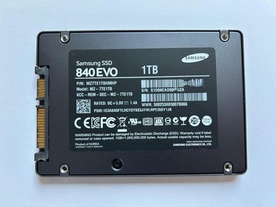 1 TB Samsung SSD 840 EVO, SATA 6Gb/s, laut CrystalDiskinfo ''Gut''