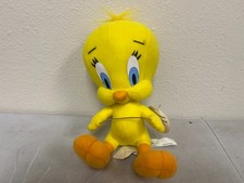 Vintage 1995 ACE Novelty Looney Tunes Tweety Bird Stuffed Plush Toy Yellow