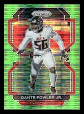2021 Panini Prizm #327 Dante Fowler Jr. Neon Green Pulsar Atlanta Falcons